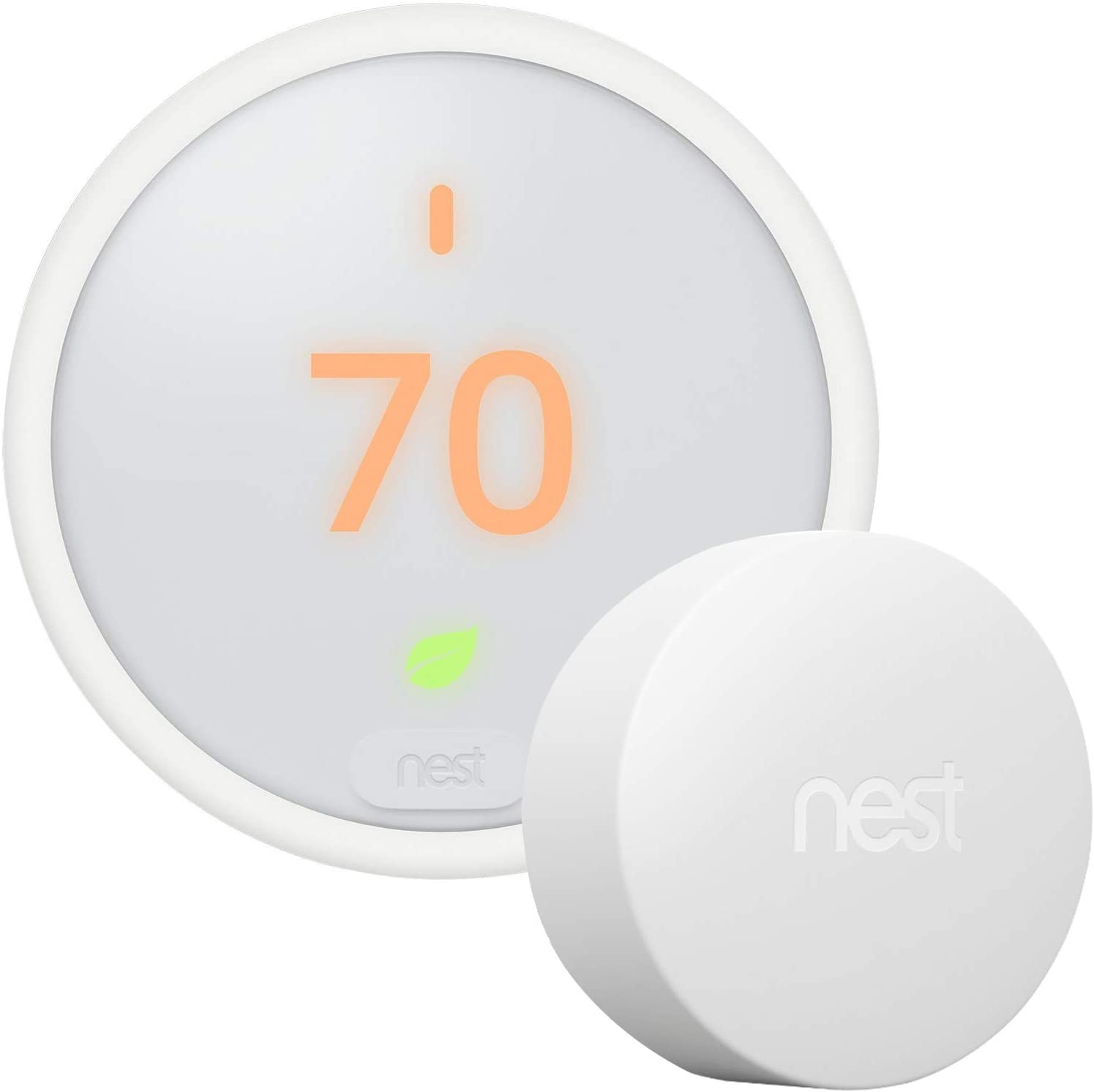 smart thermostat and light