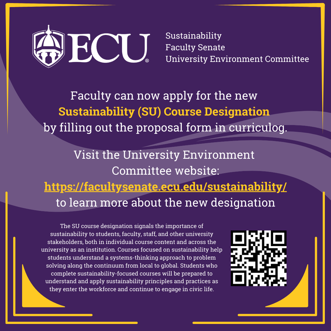 Link to University Environment Committee page on the sustainability Course Designation